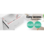 Artiss Computer Desk Drawer Shelf White 120CM - Furniture > Office