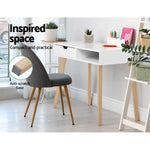 Artiss Computer Desk Drawer Shelf White 90CM - Furniture > Office