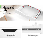 Artiss Computer Desk Drawer Shelf White 90CM - Furniture > Office