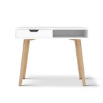 Artiss Computer Desk Drawer Shelf White 90CM - Furniture > Office
