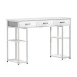 Artiss Computer Desk Drawer Shelves Study Table 120CM White - Furniture > Office