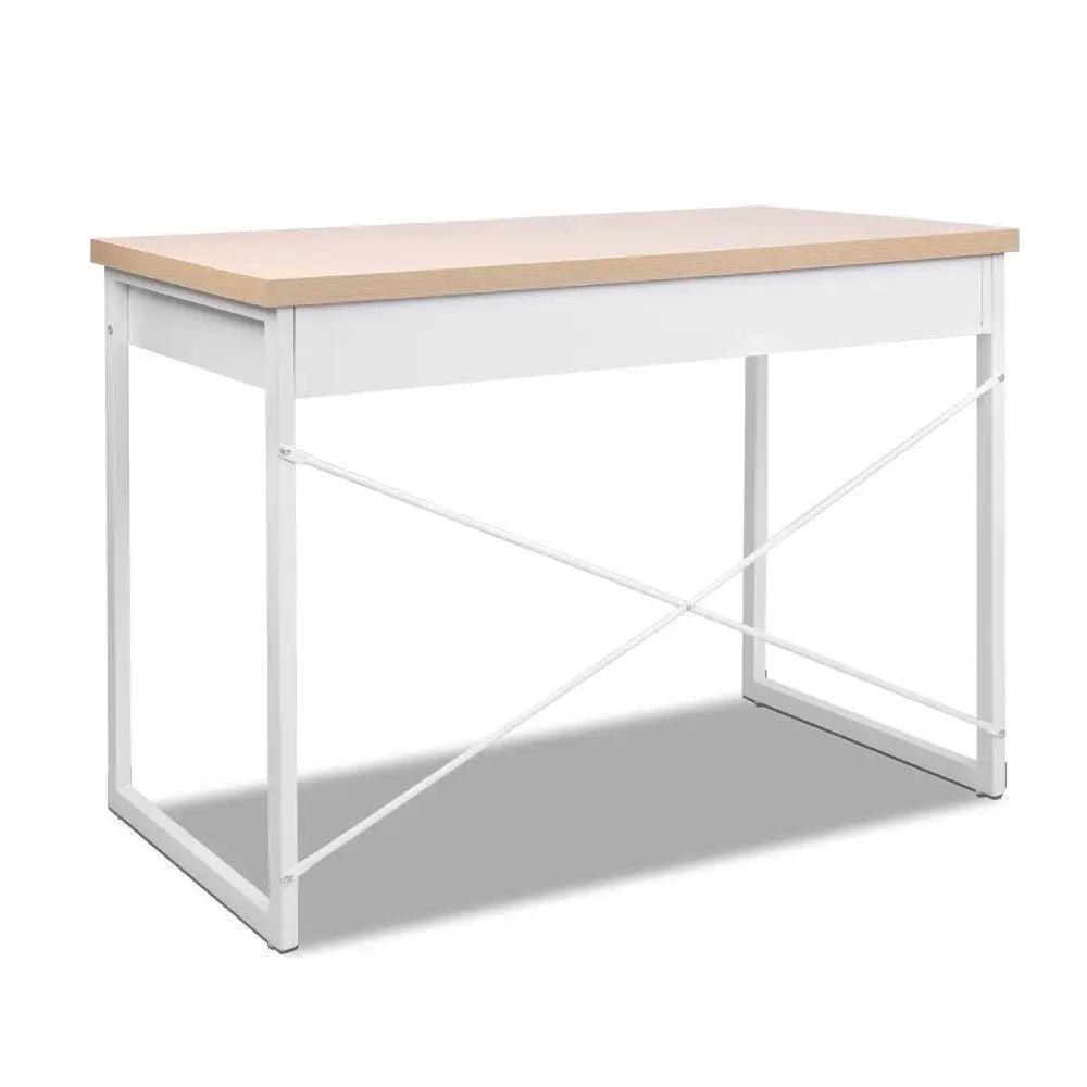 Artiss Computer Desk Drawer Storage Oak 100CM - Furniture > Office