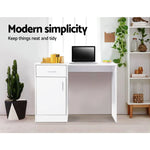 Artiss Computer Desk Drawer White 100CM - Furniture > Office