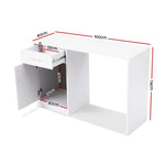 Artiss Computer Desk Drawer White 100CM - Furniture > Office