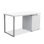 Artiss Computer Desk Drawer White 140CM - Furniture > Office