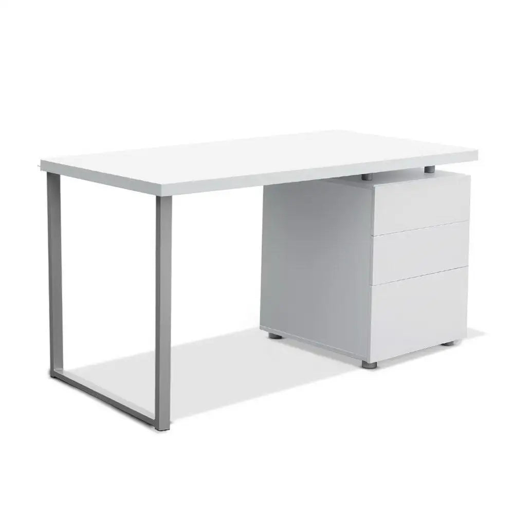 Artiss Computer Desk Drawer White 140CM - Furniture > Office
