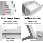 Artiss Computer Desk Drawer White 140CM - Furniture > Office