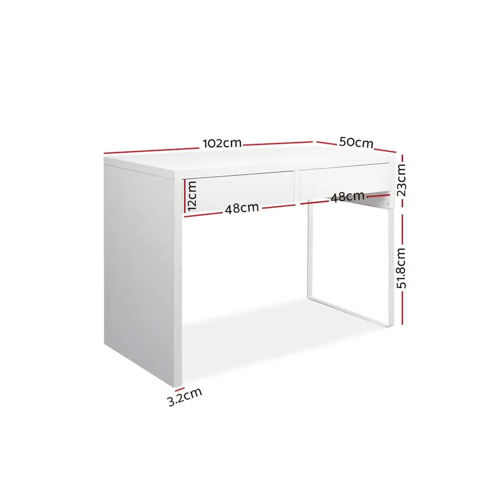 Artiss Computer Desk Drawer White - Furniture > Office