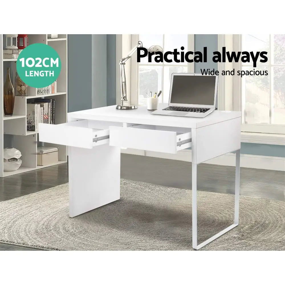 Artiss Computer Desk Drawer White - Furniture > Office