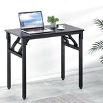 Artiss Computer Desk Foldable Balck 80CM - Furniture > Office