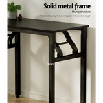 Artiss Computer Desk Foldable Balck 80CM - Furniture > Office