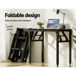 Artiss Computer Desk Foldable Balck 80CM - Furniture > Office