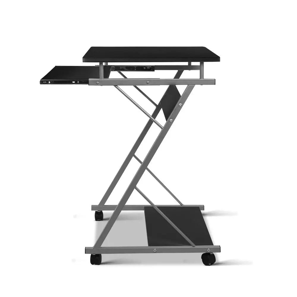 Artiss Computer Desk Keyboard Tray Shelf Black 60CM - Furniture > Office