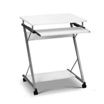 Artiss Computer Desk Keyboard Tray Shelf White 60CM - Furniture > Office