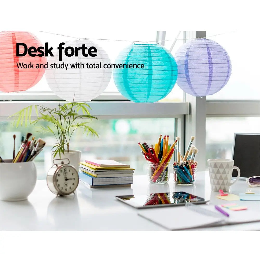 Artiss Computer Desk L-Shape Bookshelf White - Furniture > Office