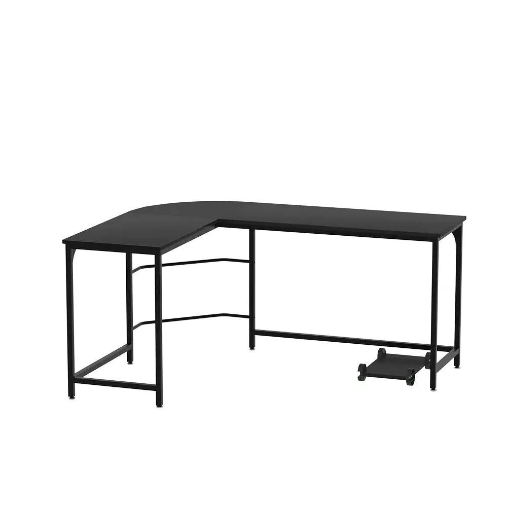 Artiss Computer Desk L-Shape CPU Stand Black 147CM - Furniture > Office