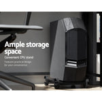 Artiss Computer Desk L-Shape CPU Stand Black 147CM - Furniture > Office