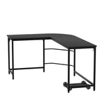 Artiss Computer Desk L-Shape CPU Stand Black 147CM - Furniture > Office