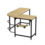 Artiss Computer Desk L-Shape CPU Stand Oak 147CM - Furniture > Office