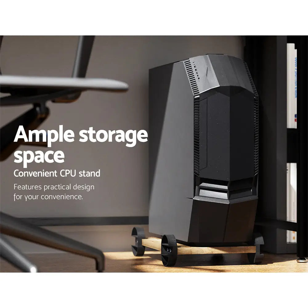 Artiss Computer Desk L-Shape CPU Stand Oak 147CM - Furniture > Office