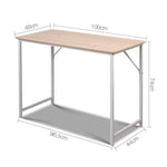 Artiss Computer Desk Oak 100CM - Furniture > Office