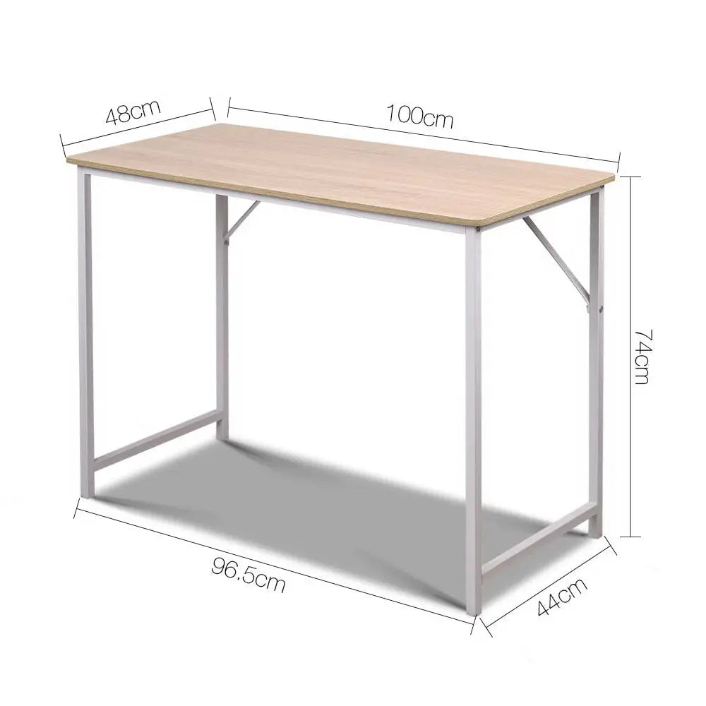 Artiss Computer Desk Oak 100CM - Furniture > Office