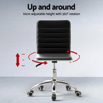 Artiss Computer Desk Office Chair PU Leather Set Foldable Home Study Table Black - Furniture > Office > Desks