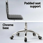 Artiss Computer Desk Office Chair PU Leather Set Foldable Home Study Table Black - Furniture > Office > Desks