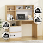 Artiss Computer Desk Office Study Desks Table Bookshelf Drawer - Furniture > Office > Desks