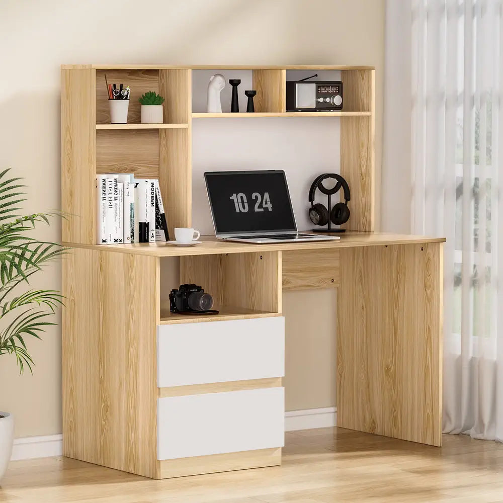 Artiss Computer Desk Office Study Desks Table Bookshelf Drawer - Furniture > Office > Desks