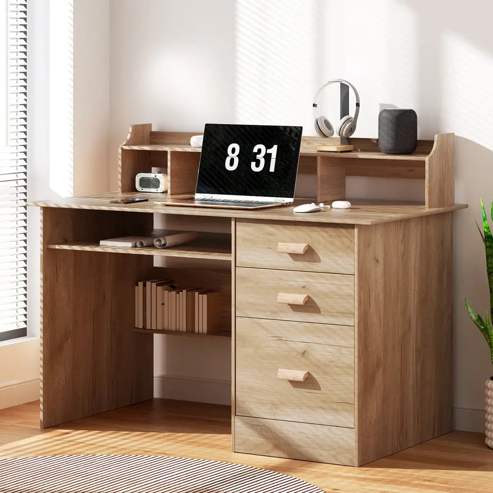Artiss Computer Desk Office Study Desks Table Shelf Drawer - Furniture > Office > Desks