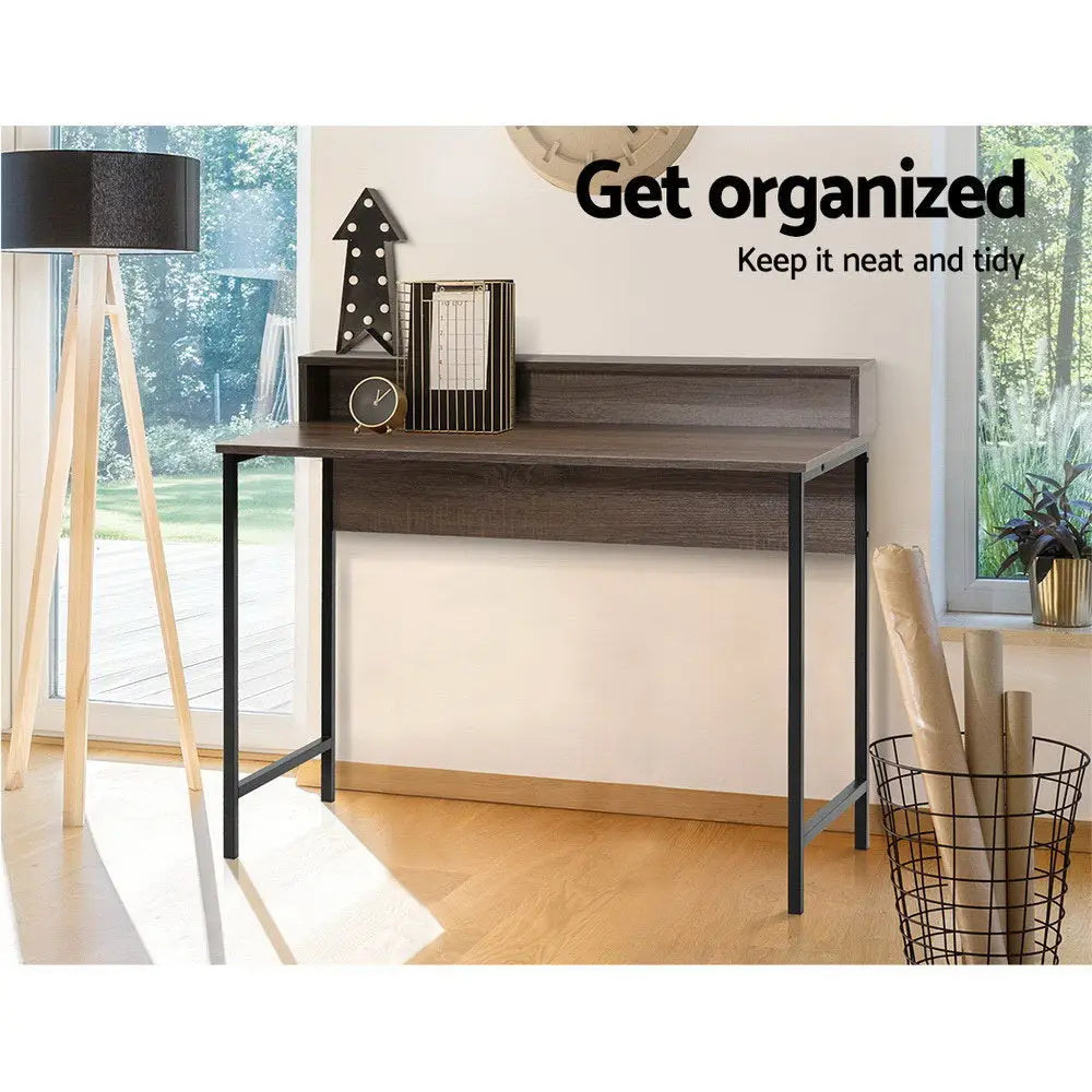 Artiss Computer Desk Shelf Oak 100CM - Furniture > Office