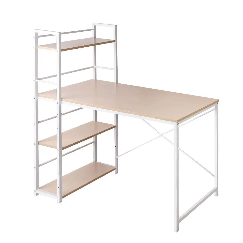 Artiss Computer Desk Shelf Oak 120CM - Furniture > Office