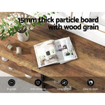 Artiss Console Table 120CM 3-tier Walnut Xiah - Furniture > Living Room