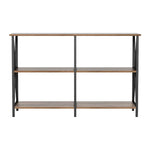 Artiss Console Table 120CM 3-tier Walnut Xiah - Furniture > Living Room