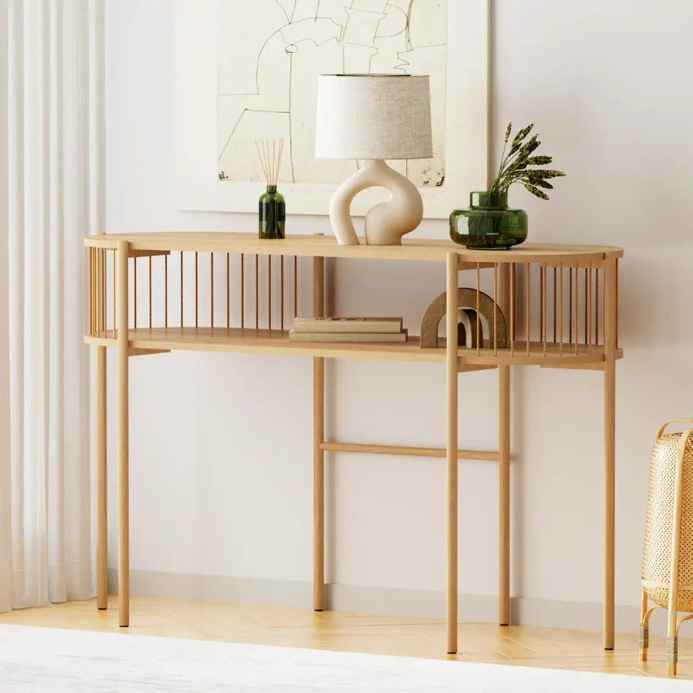Artiss Console Table 124CM Pine - Furniture > Living Room > Side Tables