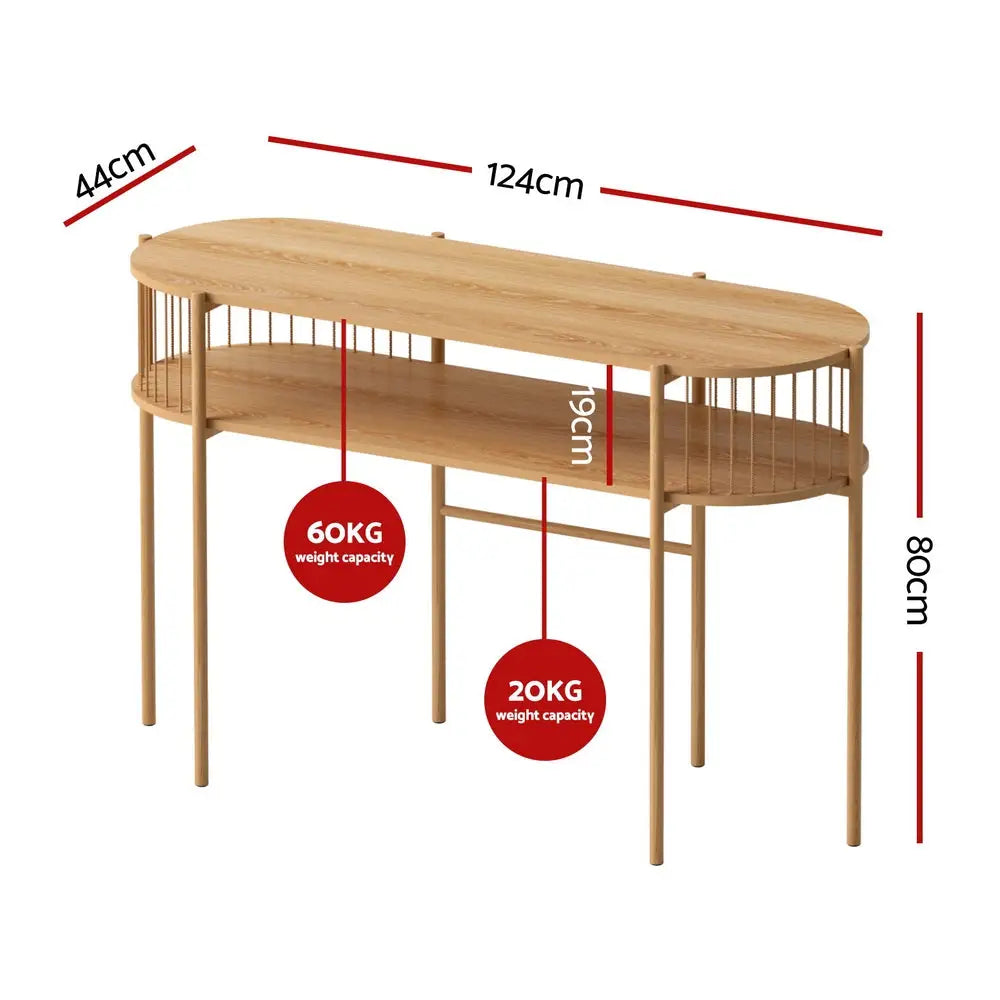Artiss Console Table 124CM Pine - Furniture > Living Room > Side Tables