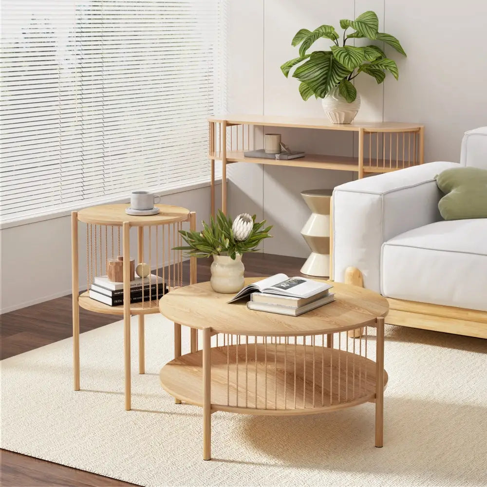 Artiss Console Table 124CM Pine - Furniture > Living Room > Side Tables
