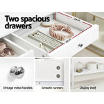 Artiss Console Table 2 Drawers 100CM White Chole - Furniture > Living Room