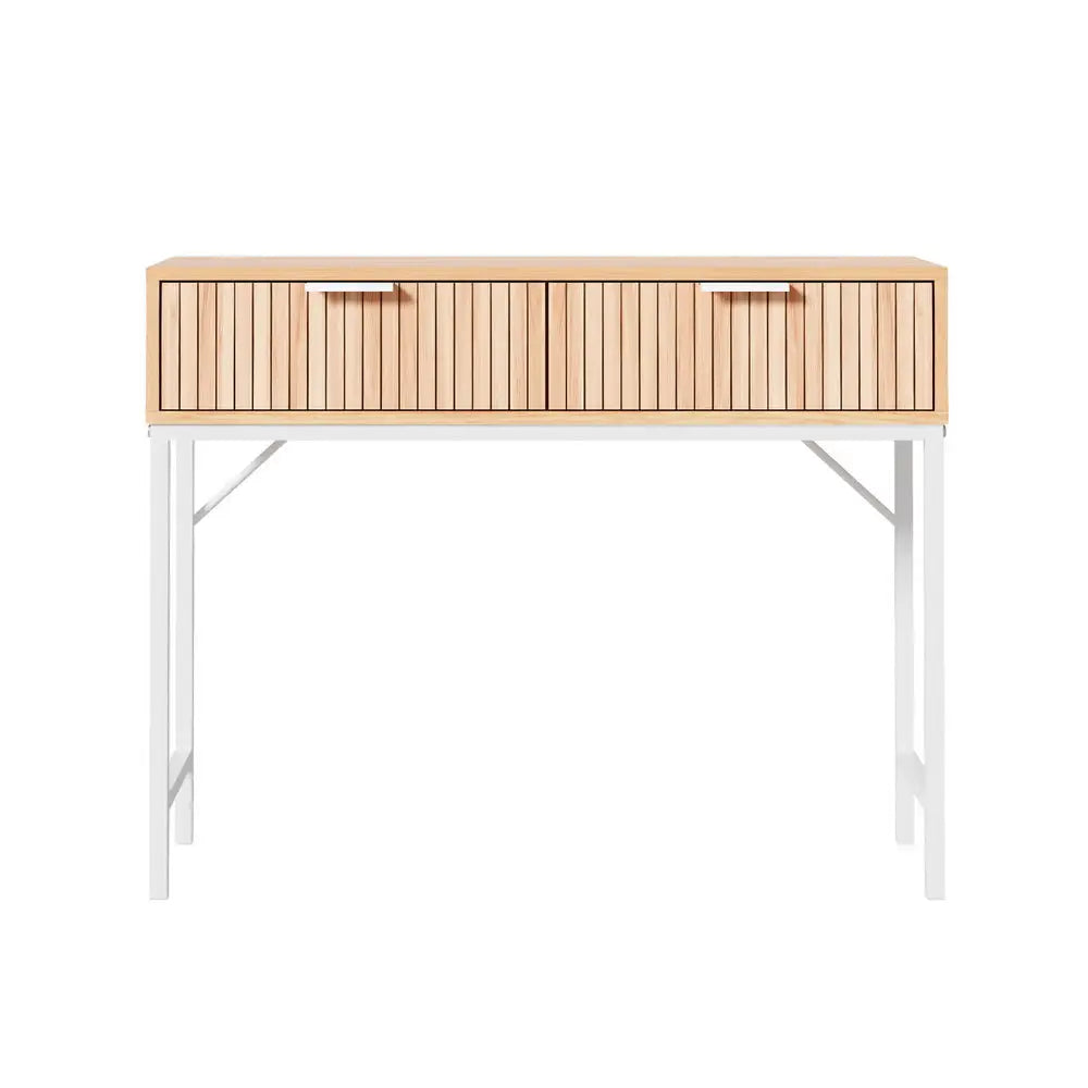 Artiss Console Table 2 Drawers 92CM - Furniture > Office > Desks