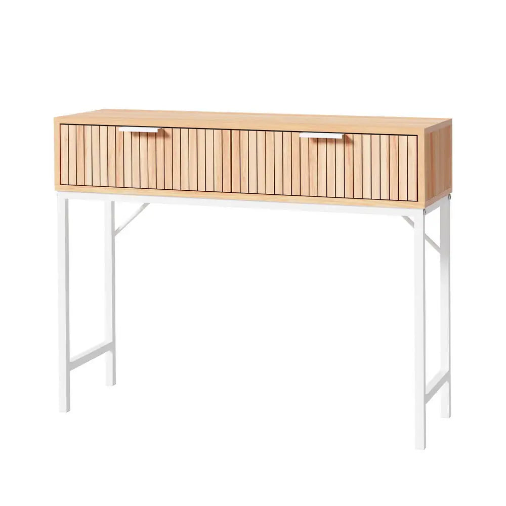 Artiss Console Table 2 Drawers 92CM - Furniture > Office > Desks