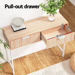 Artiss Console Table 2 Drawers 92CM - Furniture > Office > Desks