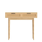 Artiss Console Table 2 Rattan Drawers - Furniture > Living Room