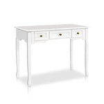 Artiss Console Table 3 Drawers White Hamptons - Furniture > Bedroom