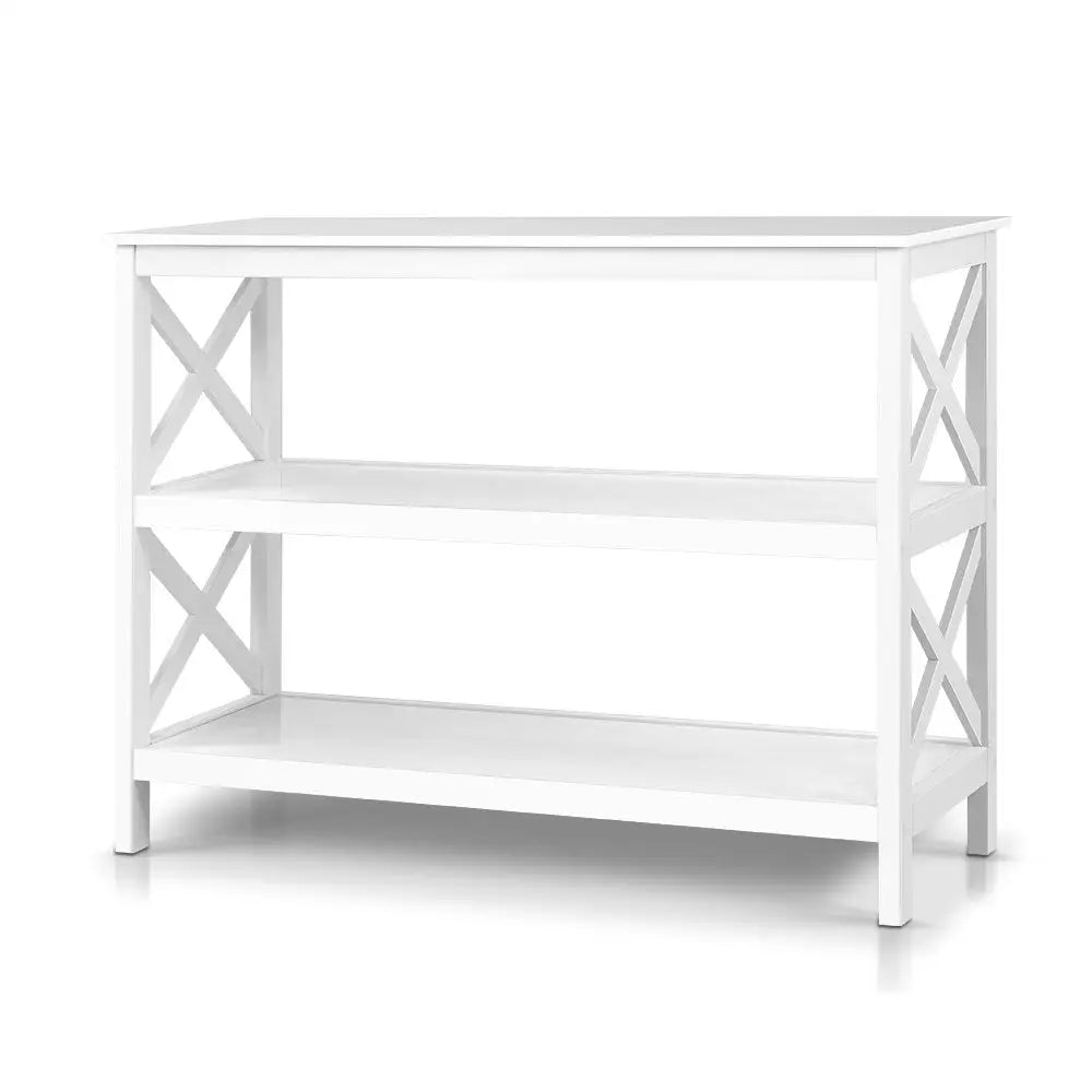 Artiss Console Table 3-tier White Polly - Furniture > Living Room > Side Tables