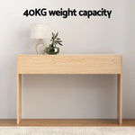 Artiss Console Table Hallway Fluted 120CM Pine - Furniture > Living Room > Side Tables