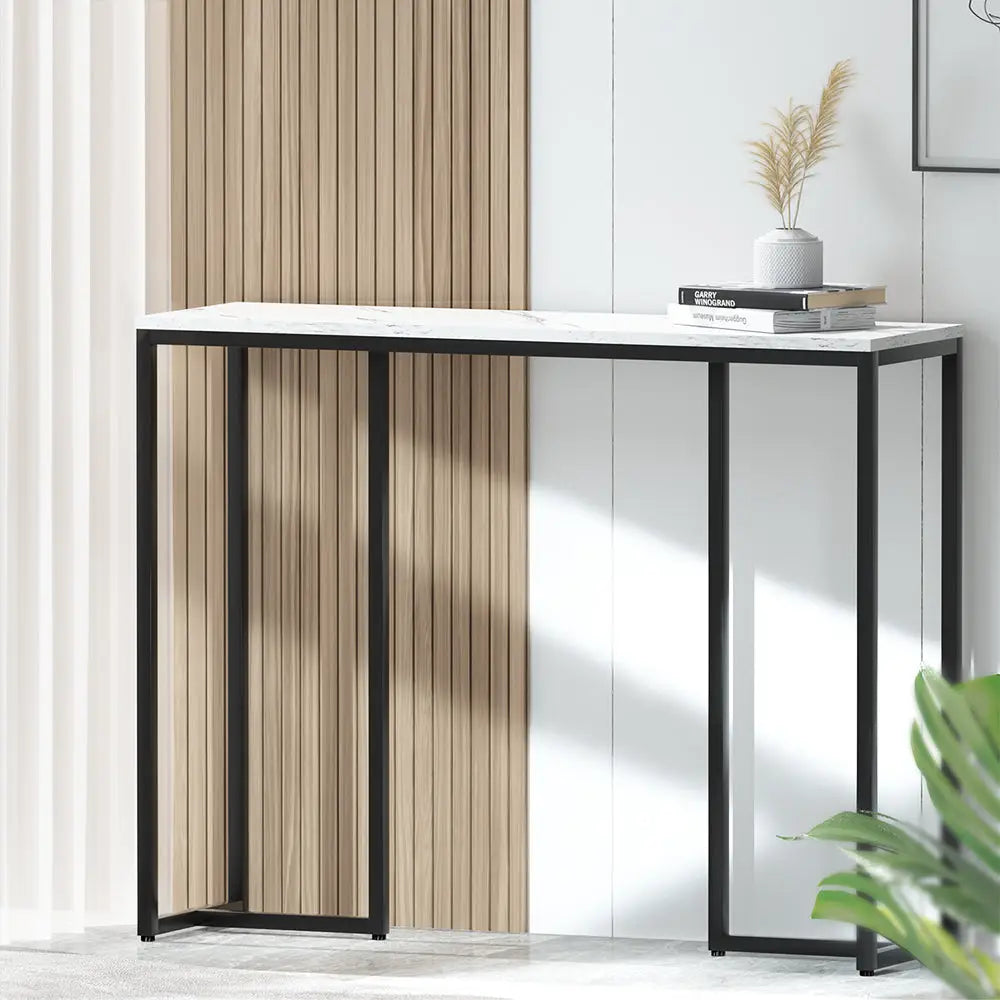 Artiss Console Table Marble Effect Frenisha - Furniture > Living Room