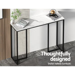 Artiss Console Table Marble Effect Frenisha - Furniture > Living Room