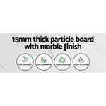 Artiss Console Table Marble Effect Frenisha - Furniture > Living Room