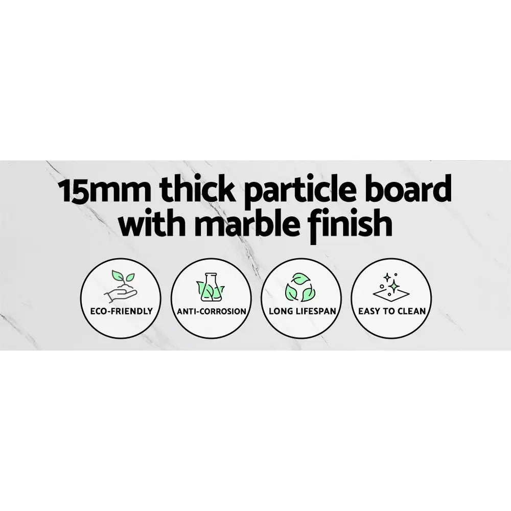 Artiss Console Table Marble Effect Frenisha - Furniture > Living Room